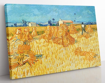 Van Gogh Ernte Stroh Leinwanddruck: Feine Kunst