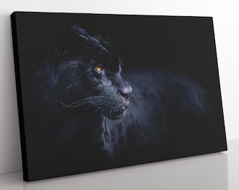 Black Panther Canvas Print: Framed Animal Wall Art