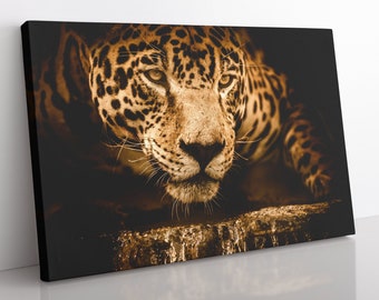 Jaguar Canvas Print: Large Framed Animal Wall Art