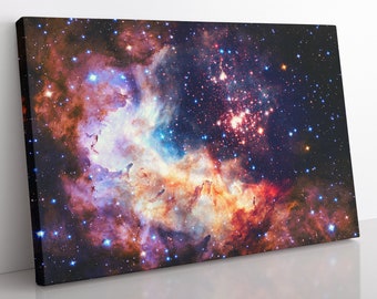 Hubble Space Canvas Art: Framed Westerlund Galaxy Print