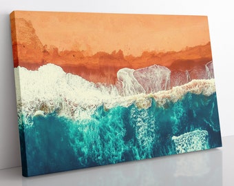 Ocean Beach Canvas Print: Framed Coastal Wall Art