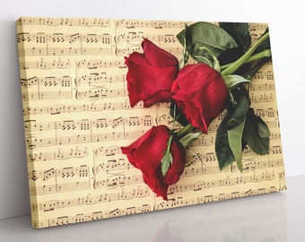 Classical Music Canvas Wall Art, Large Framed Music Print Home Decor Wall Art, Aesthetic Room Decor For Office, Gift For Music Lovers