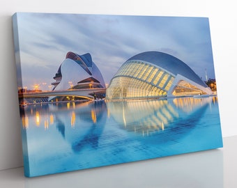 Valencia Spain Cityscape Canvas Wall Art, Large Framed Valencia Print Home Decor Wall Art, Aesthetic Room Decor, Wall Decor Home Gift