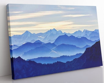 Green Mountains Vermont Canvas Print: Landscape Wall Art