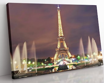 Eiffelturm Leinwanddruck: Paris Stadtansicht Wandbild
