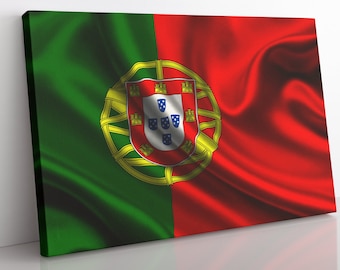Portugal Flag Canvas Art: Portuguese Home Decor Wall Print