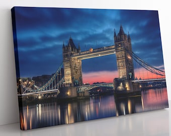 London Tower Bridge Canvas Print: Framed Skyline Wall Art