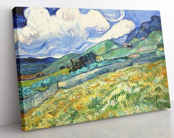 Van Gogh Ansicht der Berge Leinwanddruck: Fine Art Home Decor
