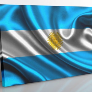 Argentina Flag Canvas Print: Argentinian Home Decor Wall Art