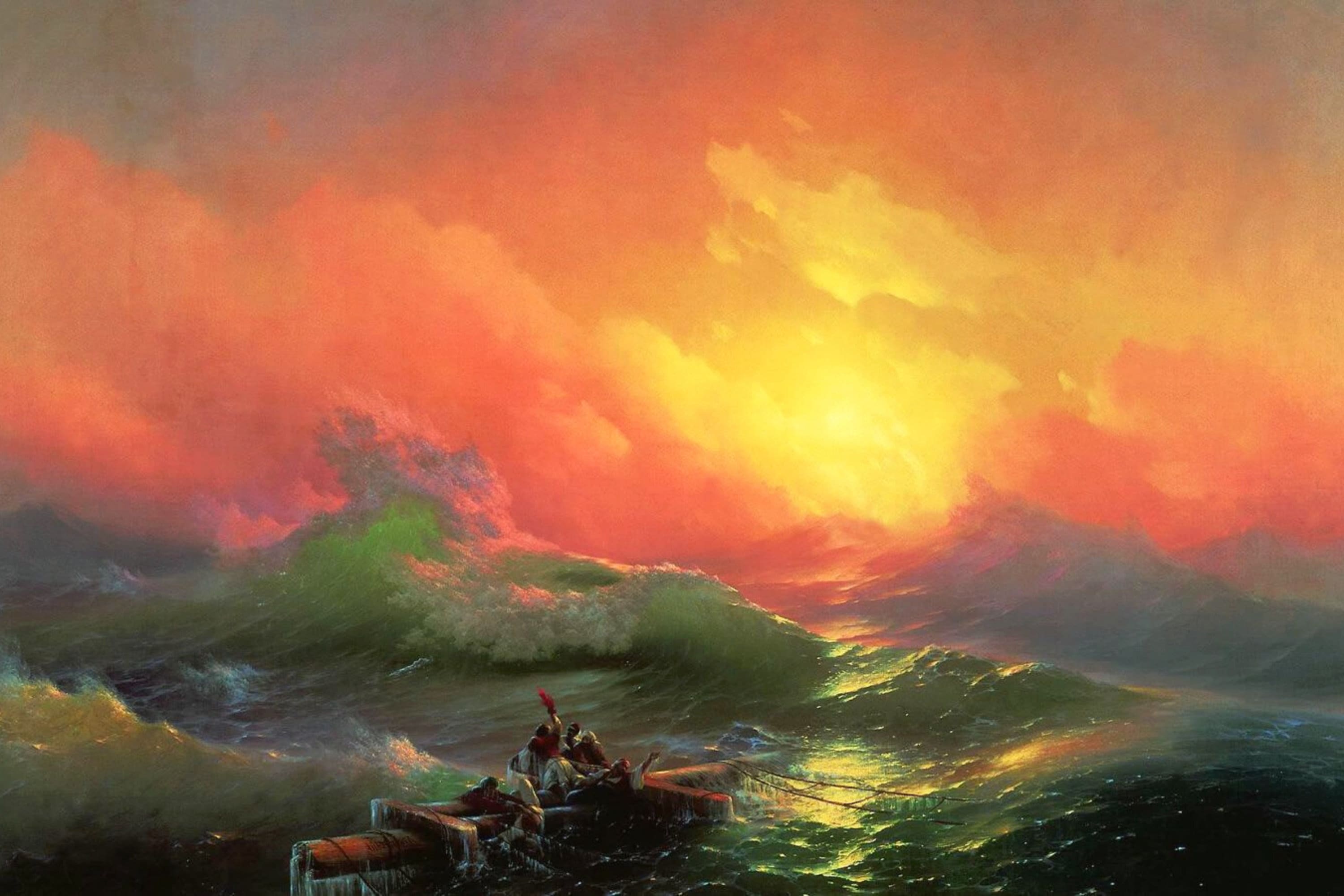 The Ninth Wave Art Print: Ivan Aivazovsky Nautical Poster - Etsy