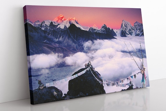 Himalayas Nepal Canvas Print: Mountain Landscape Wall Art - Etsy