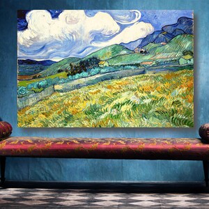 Van Gogh Mountainous View Print: Saint-Paul Hospital Wall Art