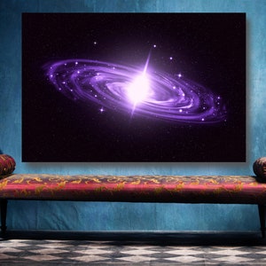 Andromeda Galaxy Wall Art: Modern Space Print