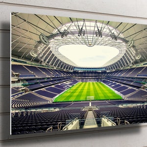 Tottenham Hotspur Stadium Metal Wandkunst: Wasserfester Spurs Druck