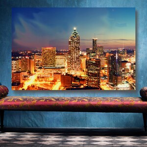 Atlanta Cityscape Poster: Modern Skyline Wall Art