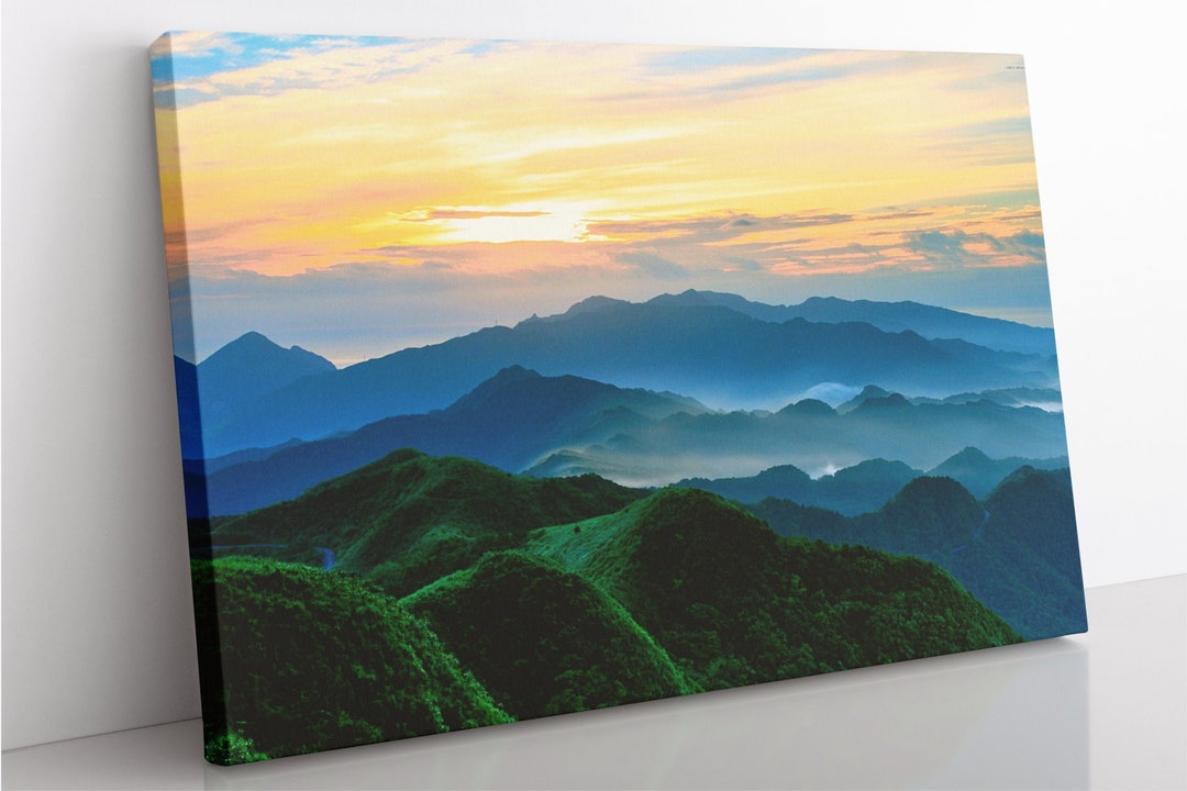 Blue Ridge Canvas Blue Ridge Mountains Virginia Canvas Wall Art, Blue Ridge Mountain ...