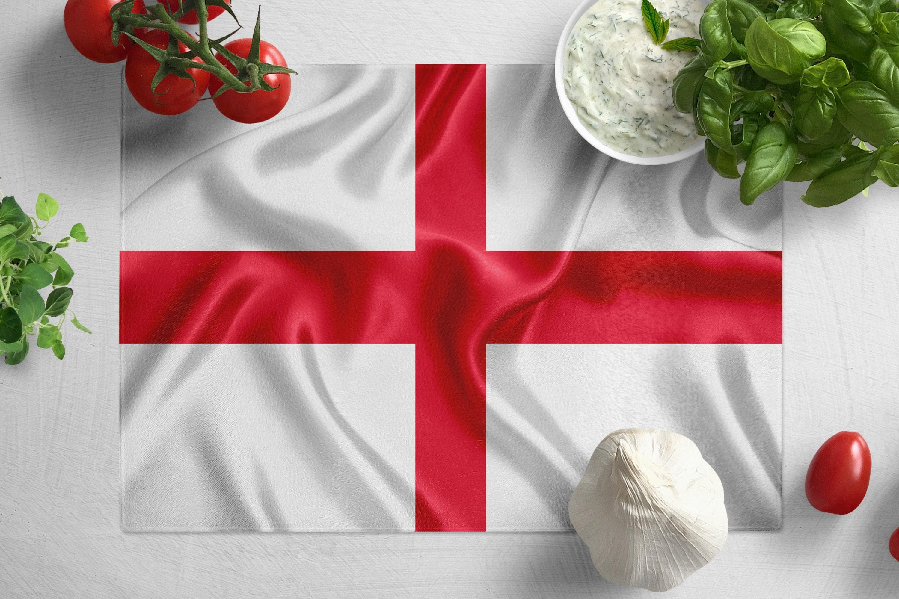Tabla De Cortar De Madera 'I'm English And Proud' – Bandera De Rugby De Inglaterra – Regalo Original (20x30 Cm)