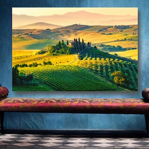 Tuscany Landscape Wall Art: Framed Italy Print