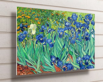 Van Gogh Irises Art: Waterproof Aluminum Metal Print