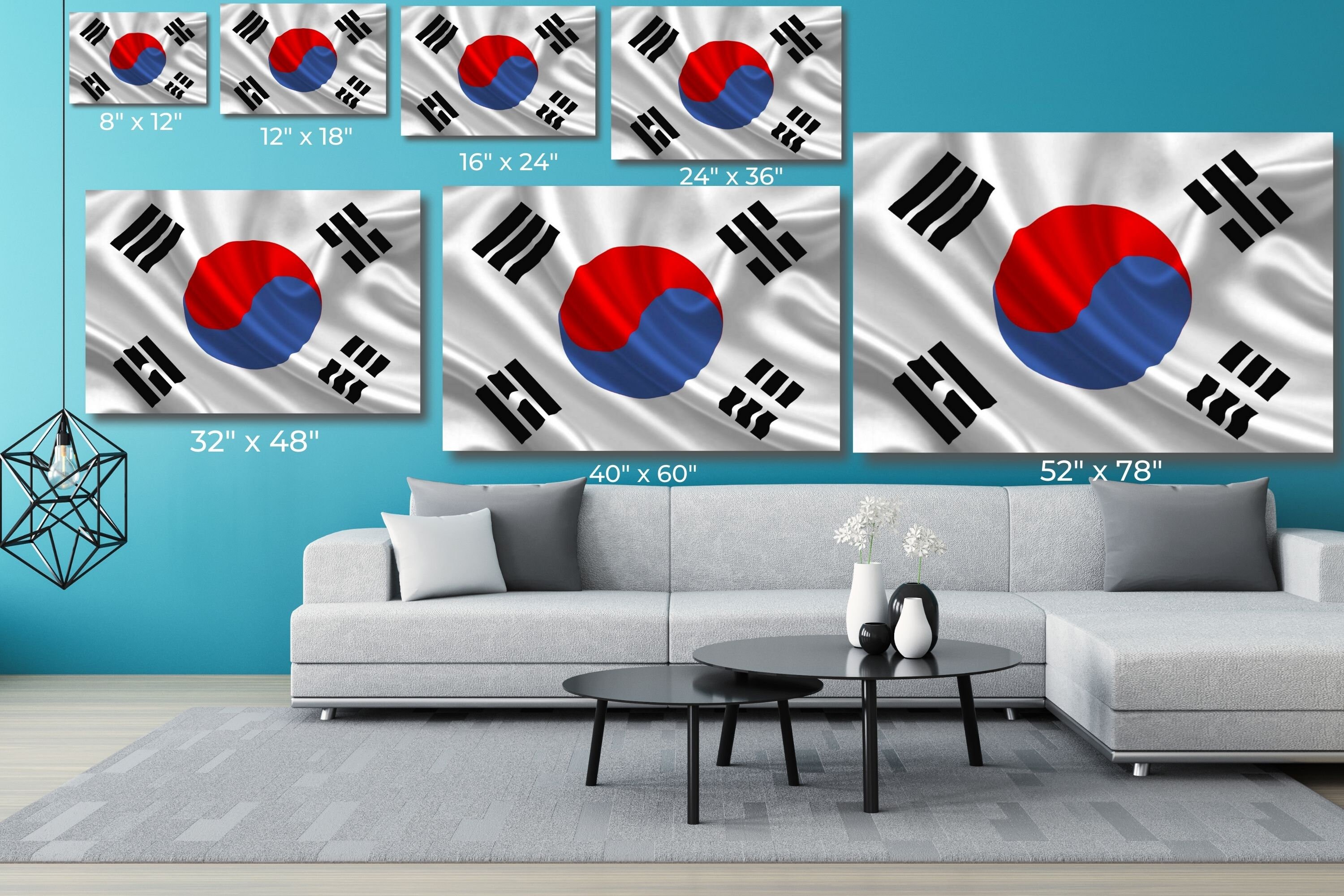 Christliche Leinwand Wandkunst Vintage Flagge & Bibel | 30x40 Cm Gerahmt Für Gebet & Glaube