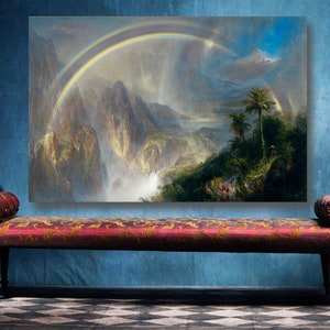 Frederic Edwin Church - Rainy Season In The Tropics Wall Art, Large Unframed Fine Art Poster Print Home Decor Wall Art, American Art Print.