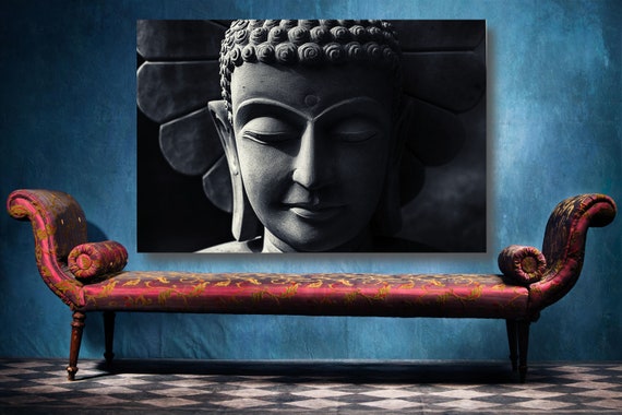 Buddha Wall Art, Large Unframed Buddha Poster Print Home Decor Wall Art,  Aesthetic Room Decor Meditation Wall Art. 