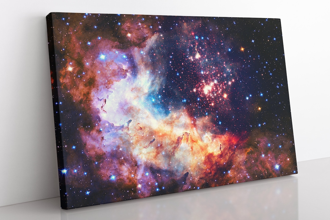 Hubble Space Canvas Wall Art Large Framed Space Print Wall | Etsy