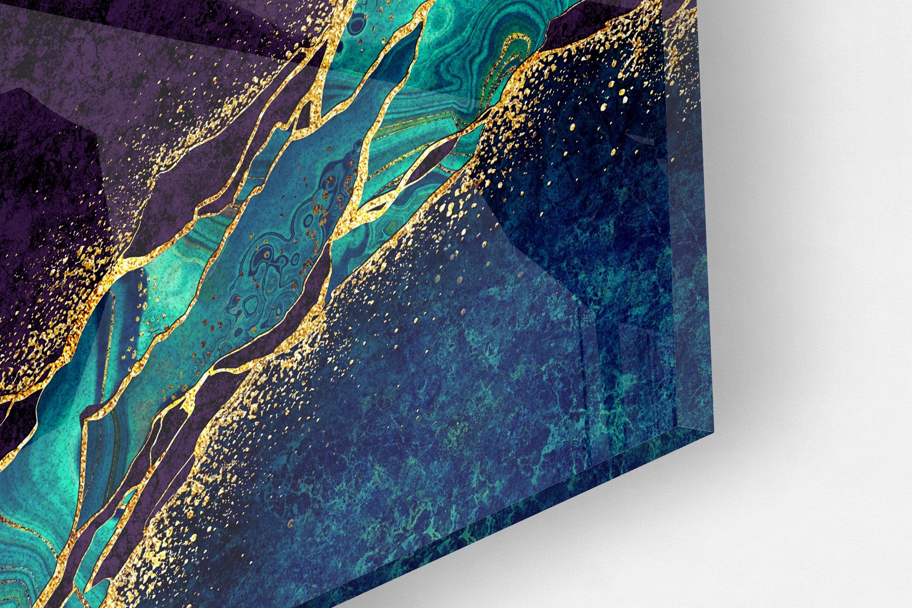 Abstract Art Marble Acrylic Glass Wall Art Large High Gloss - Etsy UK