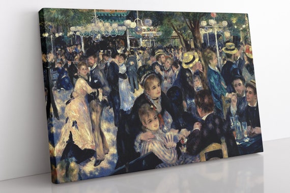 Pierreauguste Renoir Dance at Moulin De La Galette Canvas Etsy