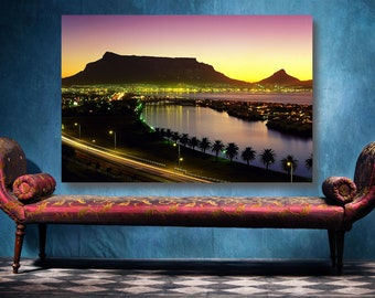 Tafelberg Kapstadt Poster Print: Südafrika Wandbild