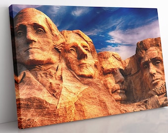 Mount Rushmore Canvas Print: South Dakota Landscape Wall Art