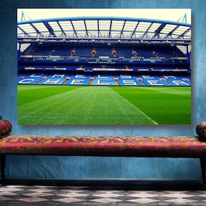 &quot;Chelschel Stamford Bridge Stadion Druck: &quot;&quot;Seidenmatt&quot;&quot; Wandkunst.&quot;