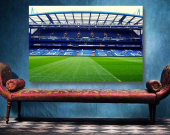 Chelsea Stamford Bridge Stadium Print: Semi-Gloss Wall Art