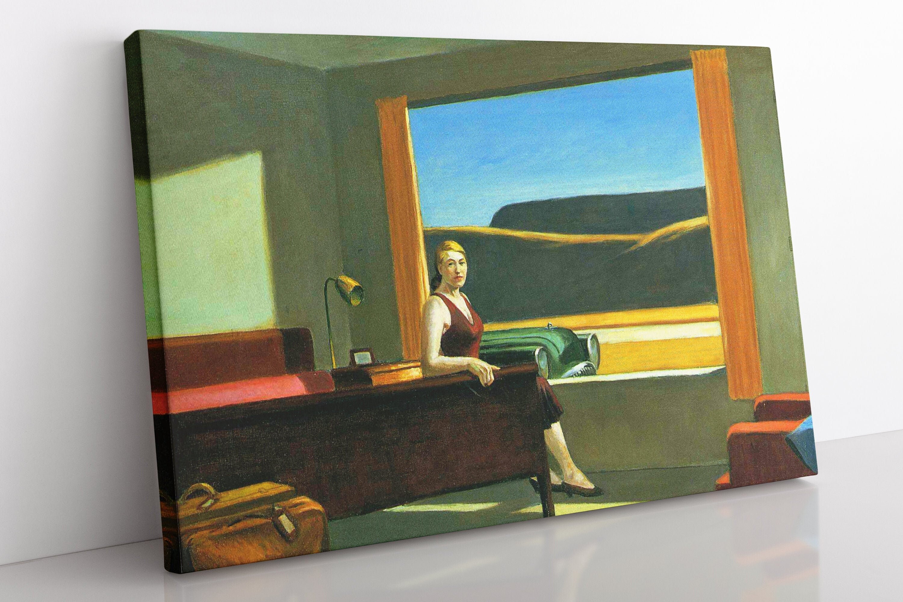 Edward Hopper Western Motel Canvas Print: Framed Fine Art - Etsy