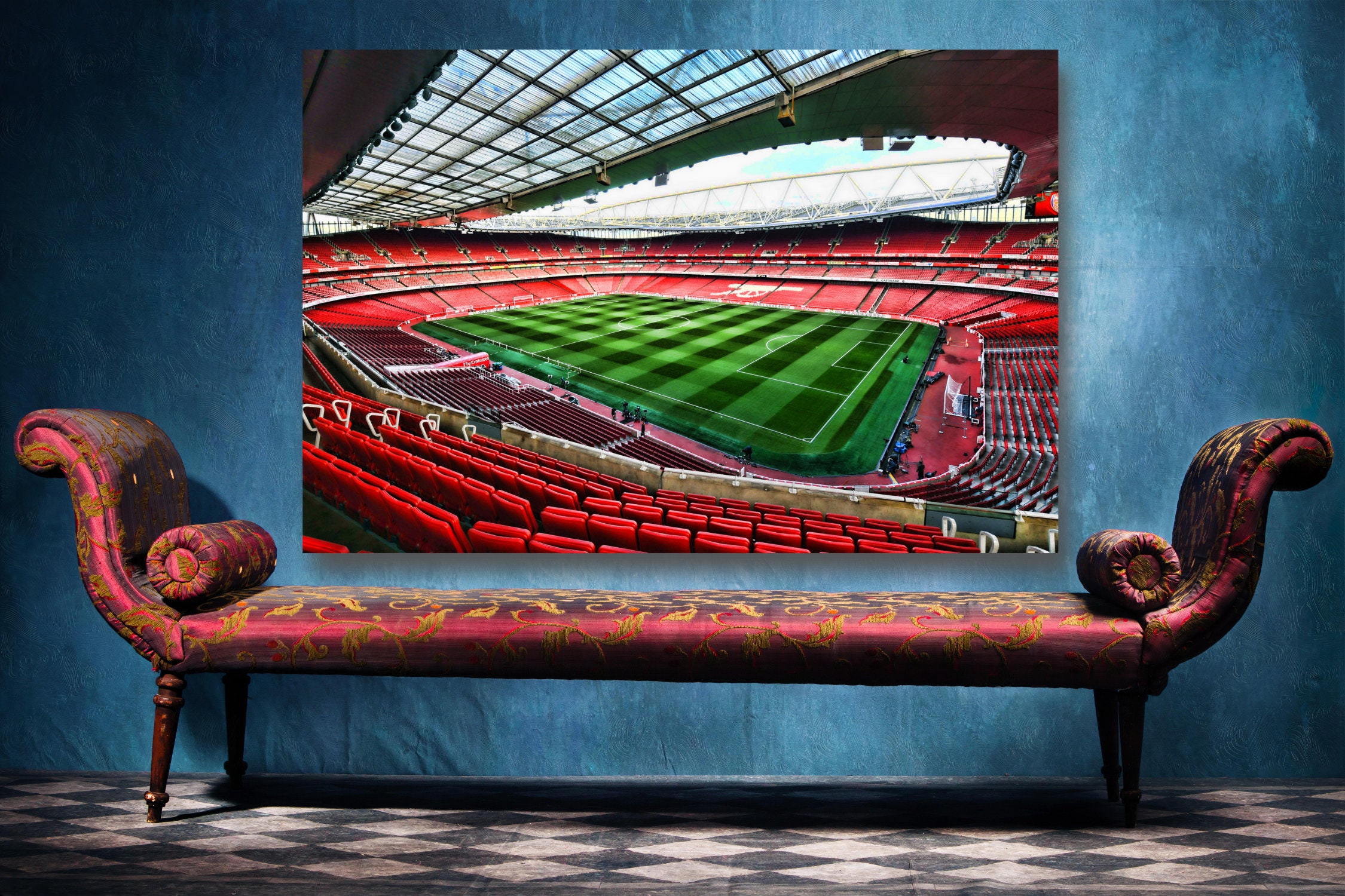 Arsenal Emirates Stadium Print: Semi-Gloss Poster, Fan Gift