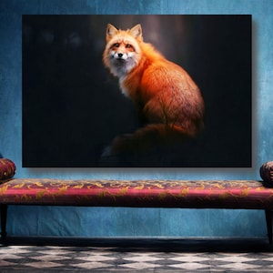 Fox Poster Print: Large Unframed Animal Wall Art