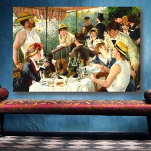 Renoir - Luncheon of the Boating Party Art Print: Unframed Fine Art Poster