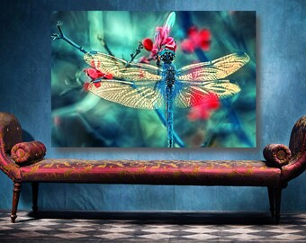 Dragonfly Poster Print: Large Unframed Wall Art