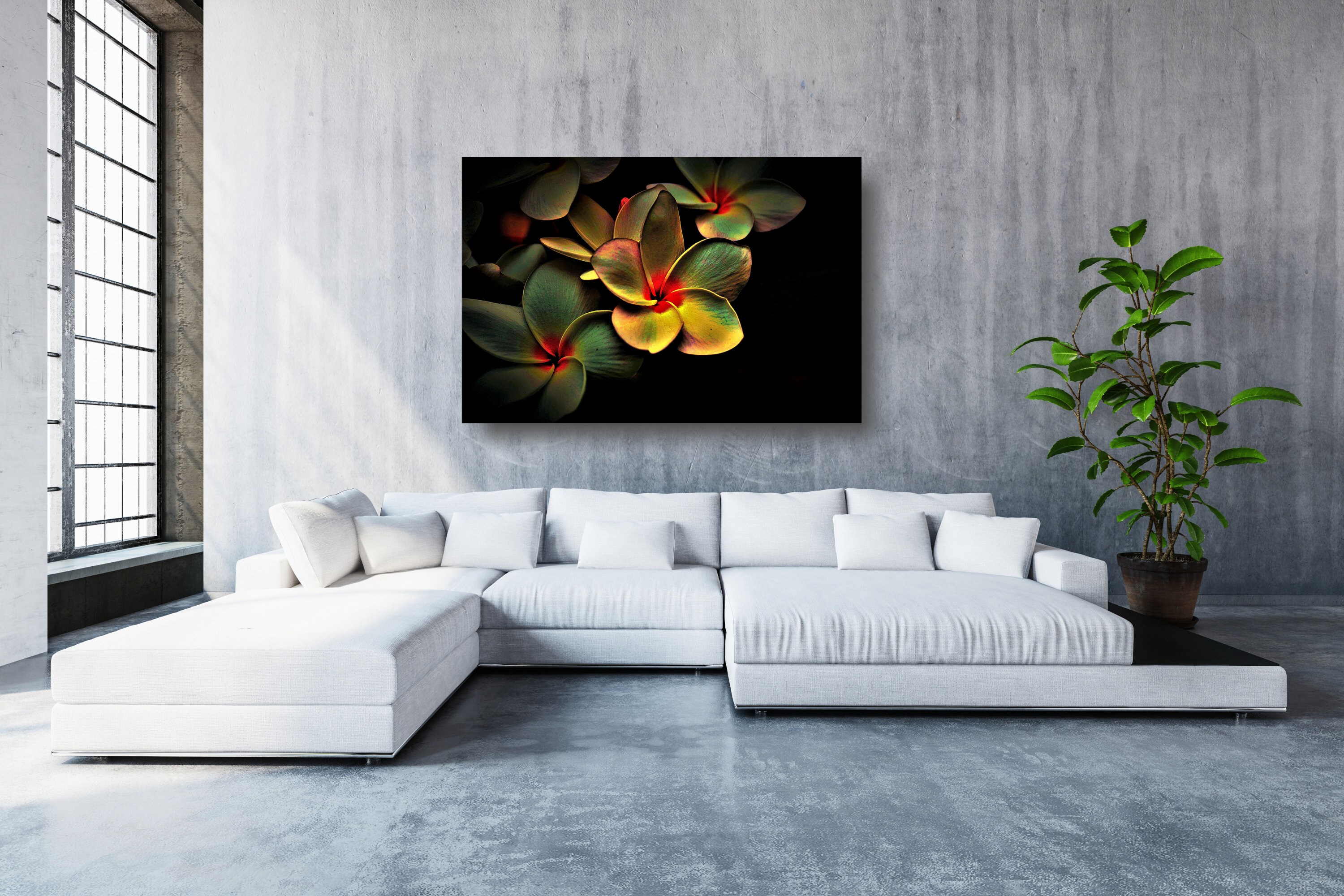 Japanese Flower Canvas Wall Art Large Framed Floral Home Etsy UK