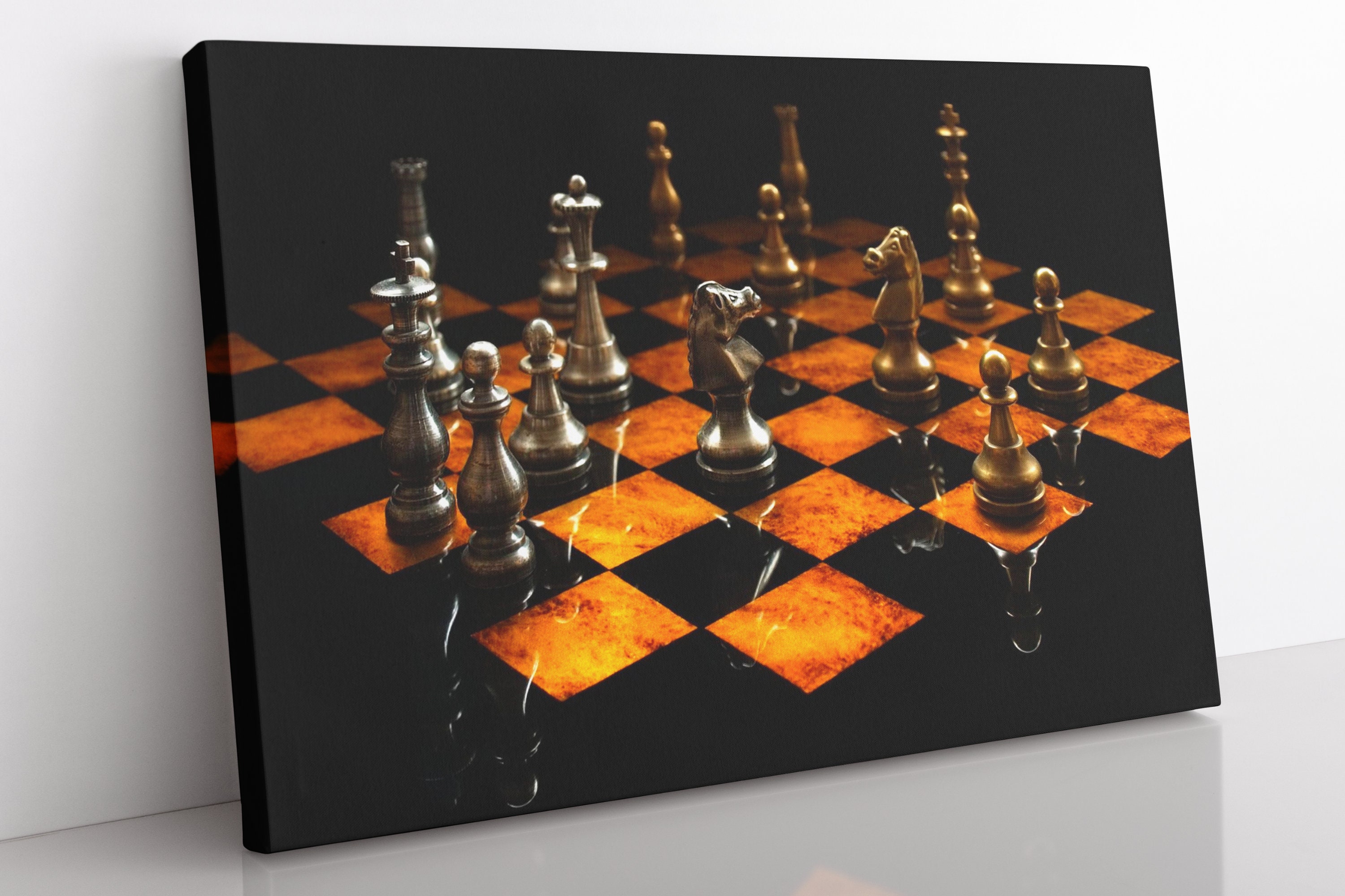 Chess Gift Karpov Vs Unzicker 1974 Chess Game Print 