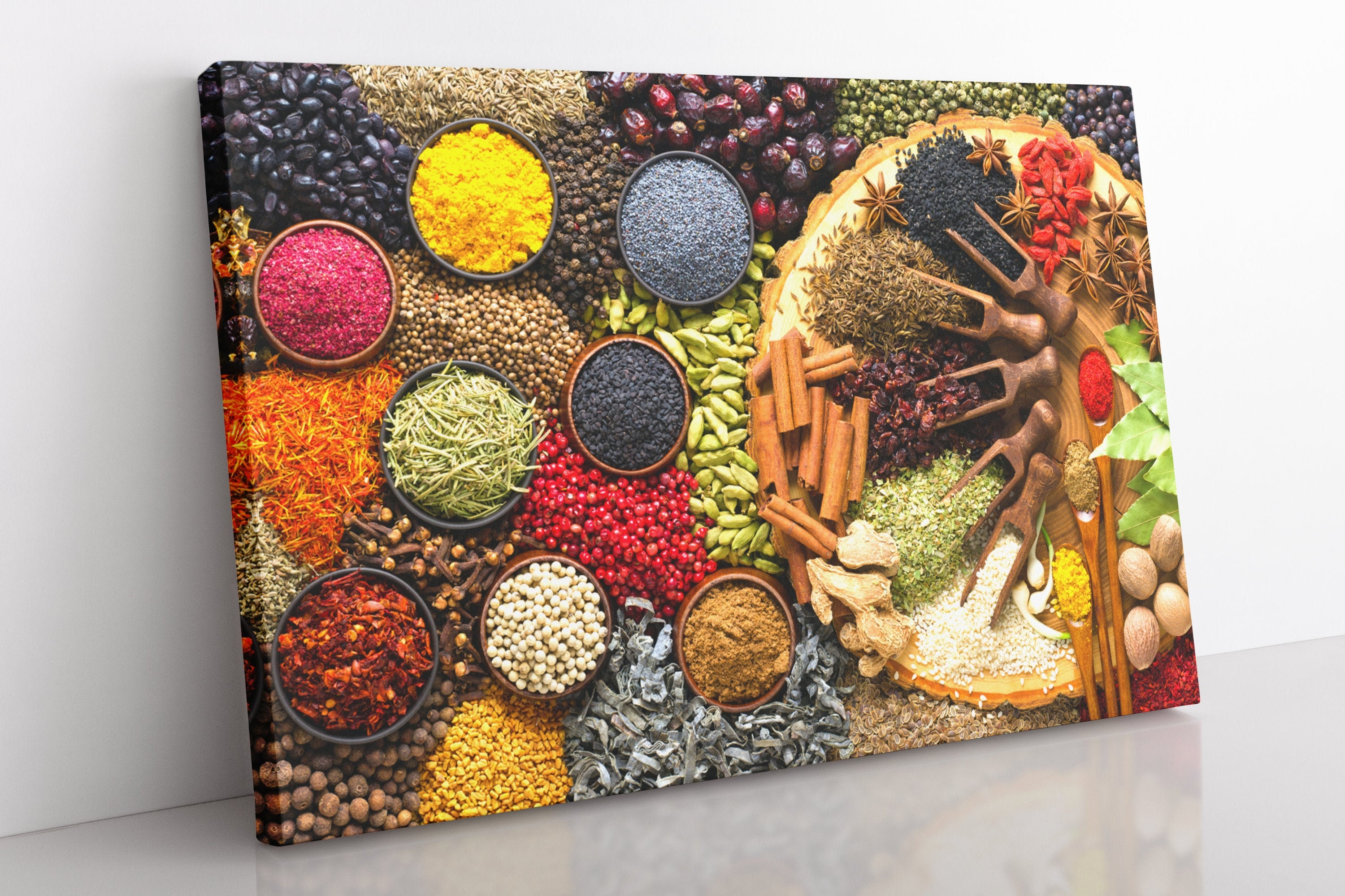 Herbs and Spices Canvas Print: Kitchen Wall Art Decor - Etsy