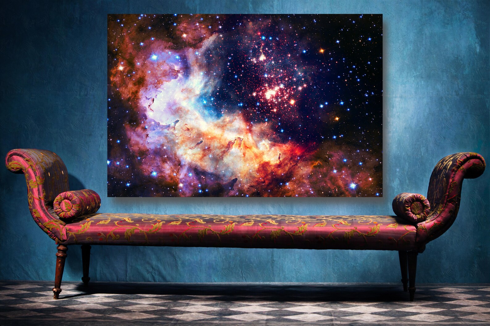 Hubble Space Canvas Wall Art Large Framed Space Canvas Print Etsy UK