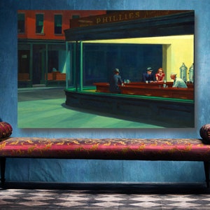 Edward Hopper Nighthawks Druck: Ungerahmtes Fine Art Poster
