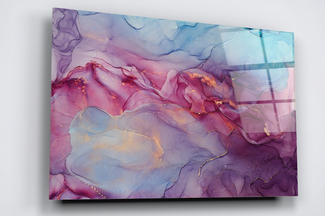 Alcohol Ink Abstract Art: High Gloss Acrylic Glass Print - Etsy