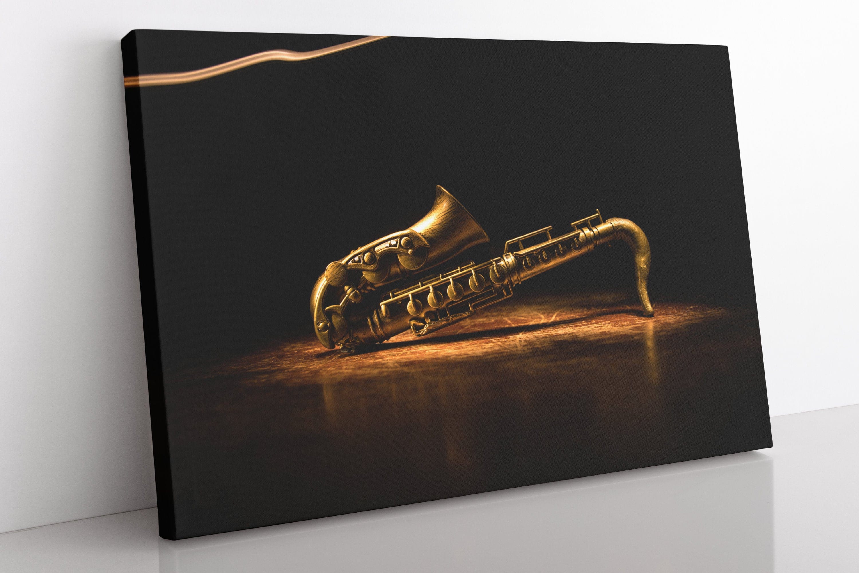 Saxophone Canvas Wall Art Large Framed Saxophone Print Home | Etsy