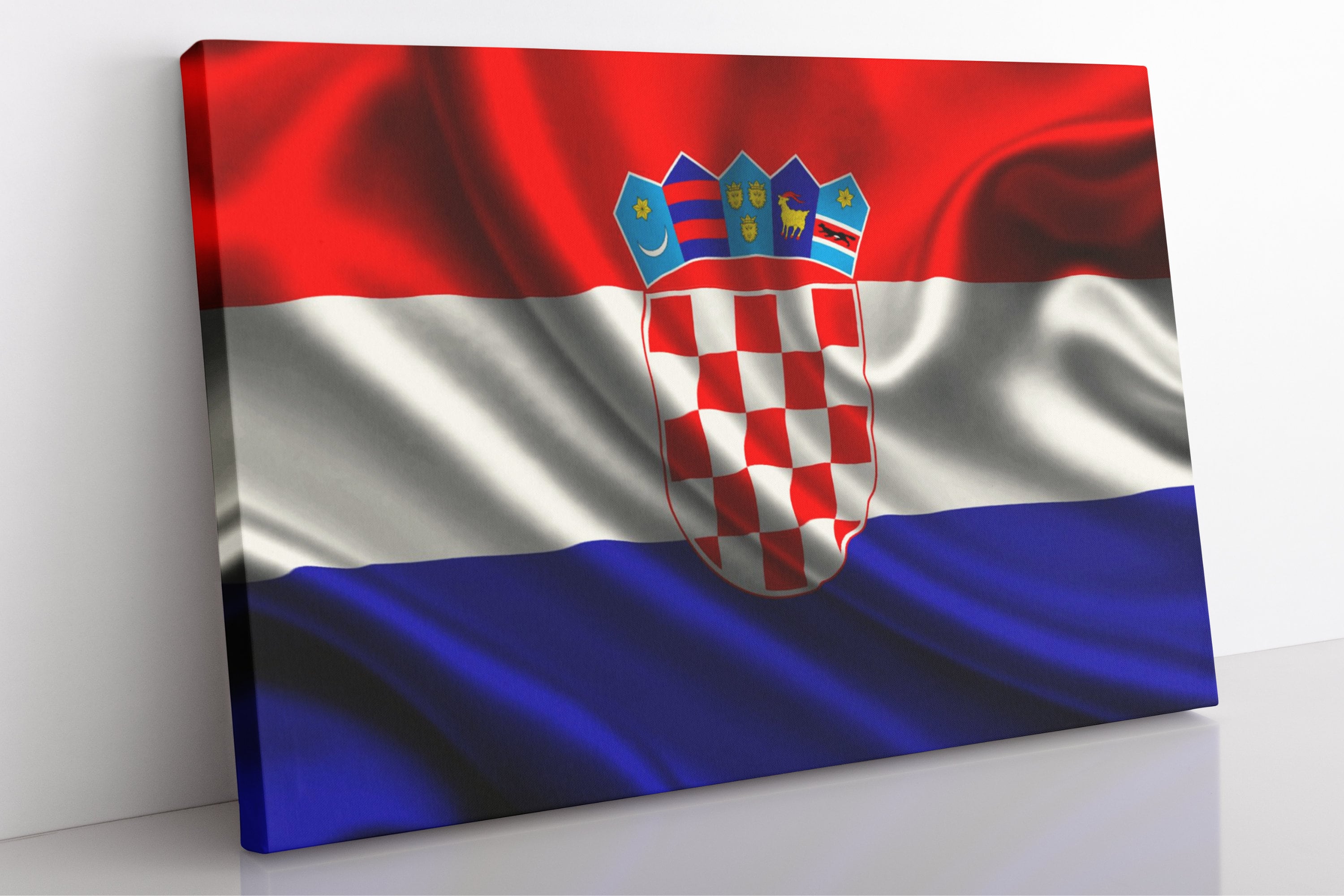 Bandiera del Paese rotondo della Croazia. Bandiera nazionale croata circolare. Repubblica di Croazia pulsante forma circolare Banner. Illustrazione del vettore EPS Immagine e Vettoriale