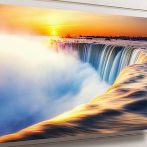 Niagara Falls Aluminum Wall Art: Waterproof Landscape Print, Ready to Hang