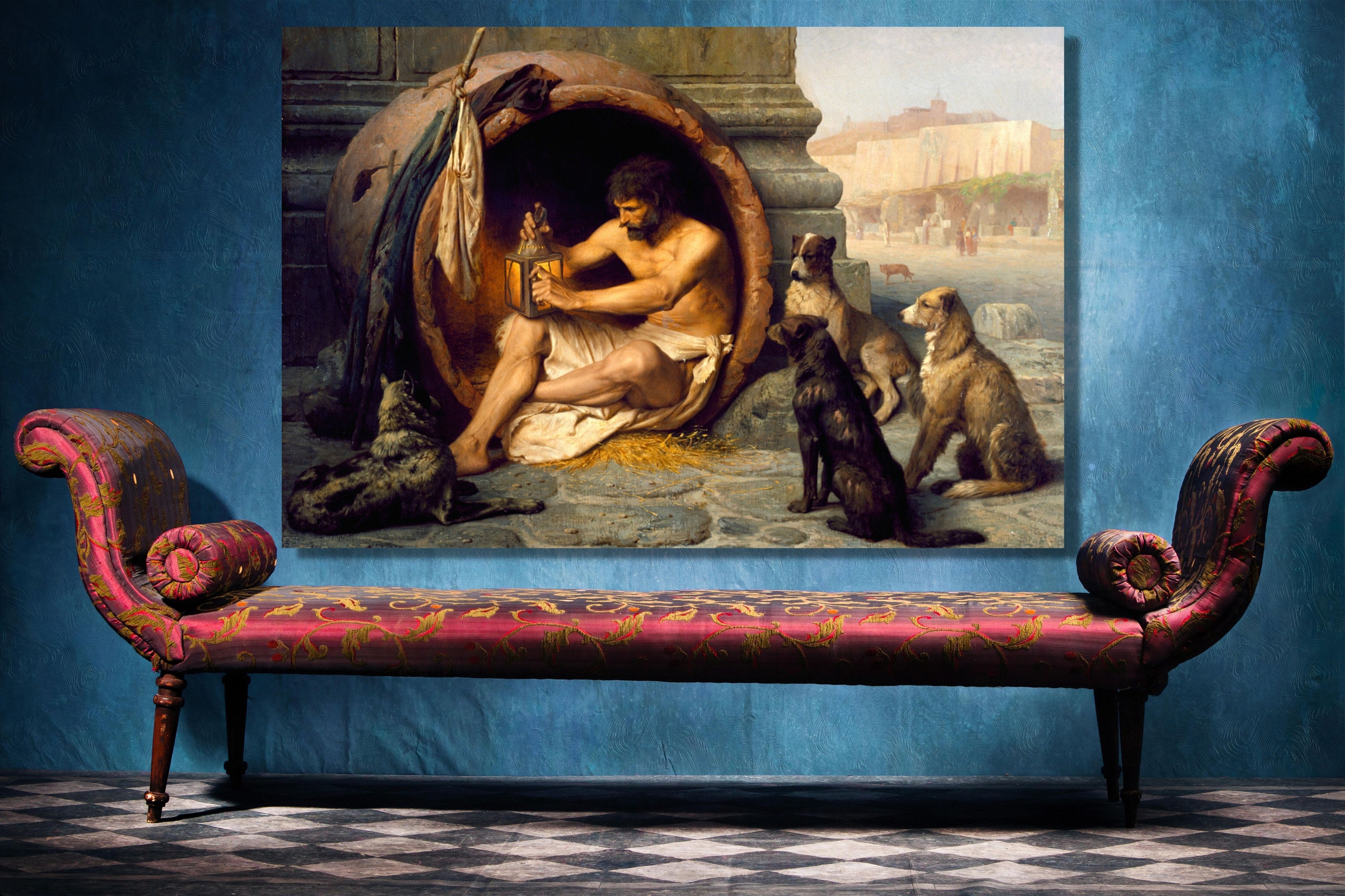 Diogenes Art Print: Jean Leon Gerome, Classical French Wall Decor
