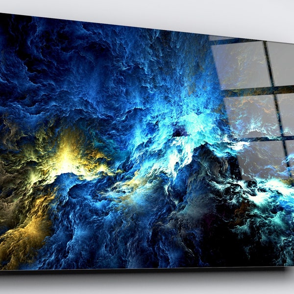 Glass Wall Art Etsy UK