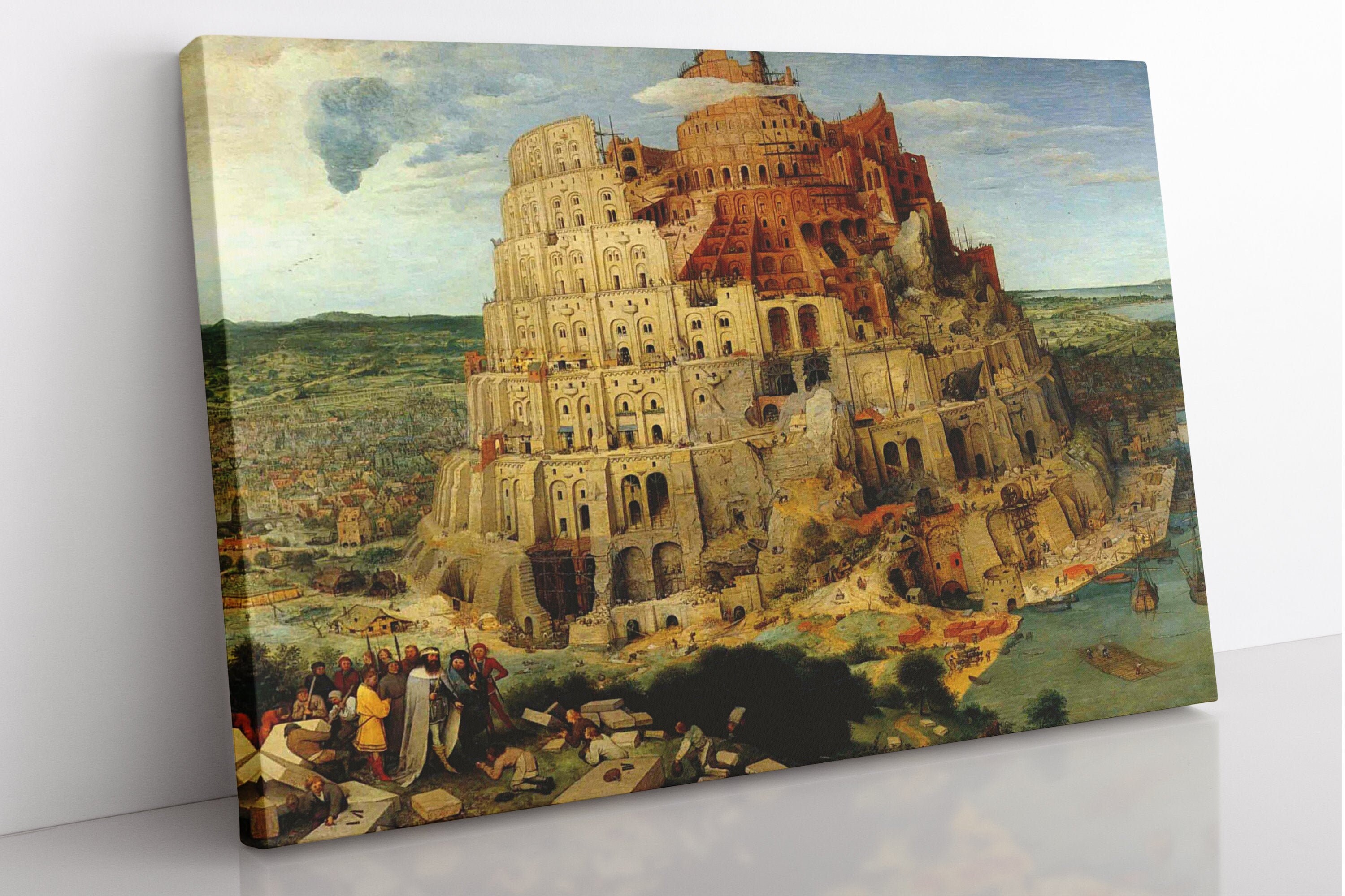 Bruegel's Tower of Babel Canvas Print: Framed Fine Art